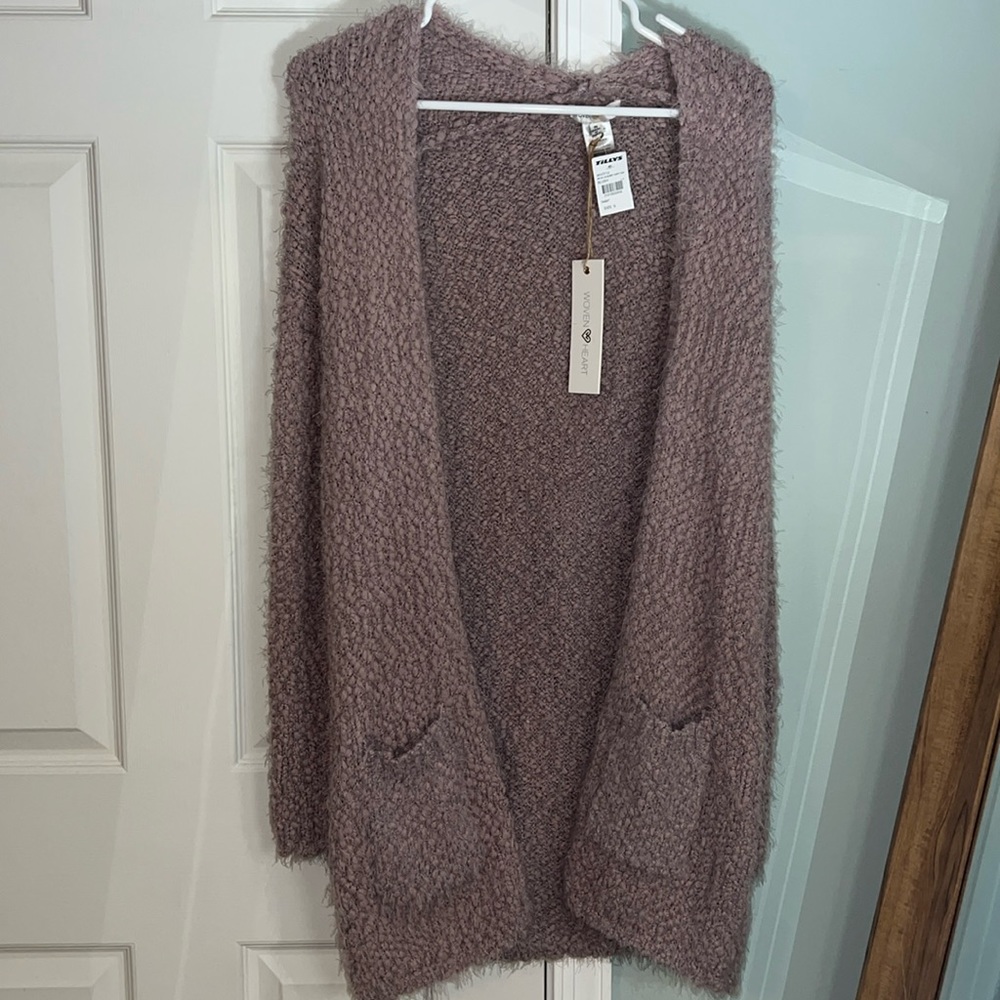 Blush long cardigan new with tags
